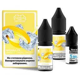 Набір компонентів для самозамісу сольового Flavorlab Disposable Puff 10 мл (Banana ice Банановий лід, 0-65 мг)