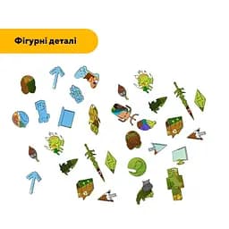 Дерев'яний фігурний пазл Minecraft (Майнкрафт) геймерський 8, А2, Картонна коробка 300+ елементів - мініатюра 2