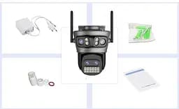 Вулична WiFi IPкамера Besder A22YQQS 20Мп  4 об'єктиви Zoom 10-кратний чорна - мініатюра 4