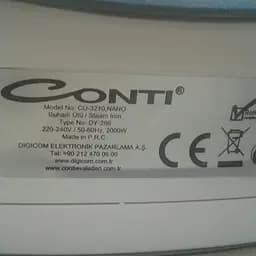 Парова праска CONTI 3210 з керамічним покриттям - мініатюра 2