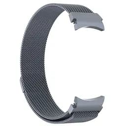 Ремінець для Samsung Galaxy Watch 5 Pro - темно-сірий Watchbands Milanese Loop ширина кріплення 20мм металевий (WB99000905) - мініатюра 5