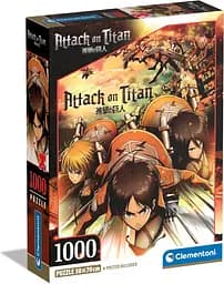 Пазл Anime Attack On Titans (Аниме Атака Титанов) - 1000 шт. Clementoni 39923