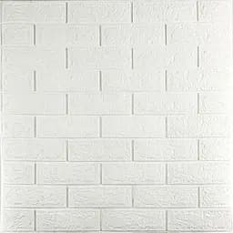 3D панель самоклеящаяся 700х770х3мм кирпич Белый (001-3) SW-00000174