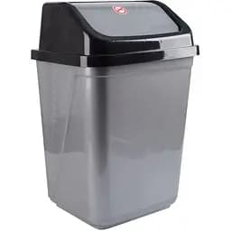 Корзина для мусора Violet House Grey-Black с крышкой 20 л (0099 GREY - BLACK с/кр.20 л)