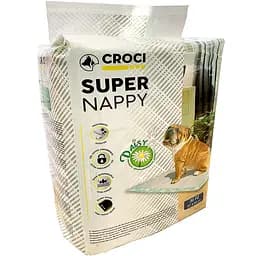 Пелюшки для собак Croci Super Nappy Daisy одноразові з ароматом ромашки 57х54 см 30 шт.