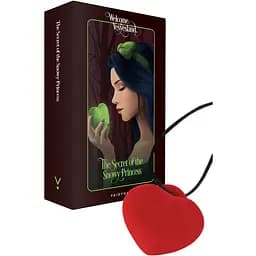 Минивибратор Сердечко FairyGasm PleasureStOne Red, 9 режимов, на шнурке