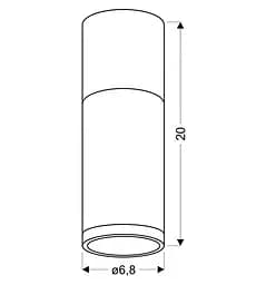 Точковий світильник Candellux 2284286 TUBA - мініатюра 3