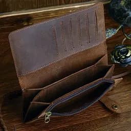 Чоловічий клатч 14383 з vintage шкіри Vintage коричневий - мініатюра 9