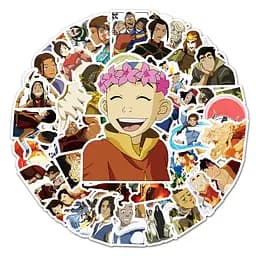 Стікерпак Аватар: Легенда про Аанга набір наклейок GeekLand Avatar: The Last Airbender 50 штук