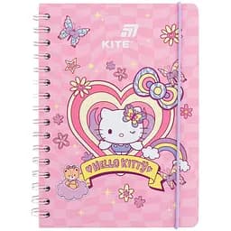 Блокнот Kite Hello Kitty А5 80 аркушів HK-1 клітка на спіралі (HK26-190-1)
