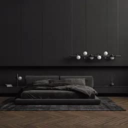 Підвісний світильник Babich Studio Lunar 1500 Black (RAL 9005) - мініатюра 3