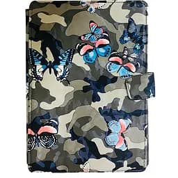 Универсальная чехол-книжка подставка для планшетов с диагональю 10"  принт камуфляж