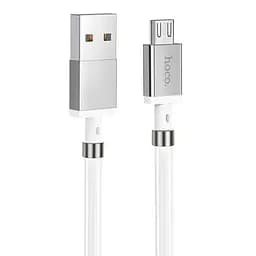 USB Cable Hoco U91 Magic Magnetic MicroUSB White 1m
