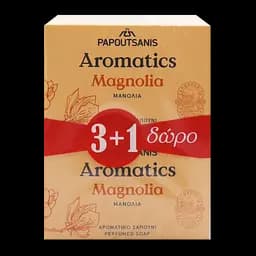 Твердое мыло Aromatics Магнолия, 400 г (4 шт. по 100 г) (ABSM400)