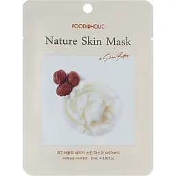 Тканинна маска для обличчя Food A Holic Nature Skin Mask Shea Butter з маслом ши,23 мл