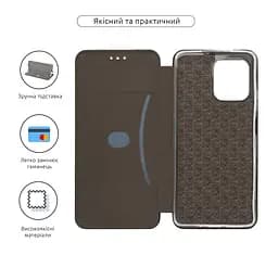 Чехол-книжка для Motorola G75 5G, G-Case, черный, кожаный чехол-книжка из экокожи (PU) и TPU, с магнитом, с подставкой и вместительным кардхолдером, противоударный, защита всего корпуса, ArmorStandart (ARM81619) - мініатюра 3