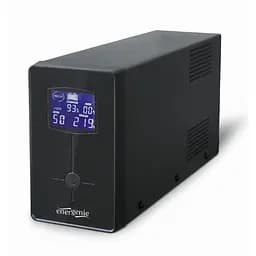 ДБЖ EnerGenie EG-UPS-034, LCD дисплей, USB порт, 1500 VA, чорний колір