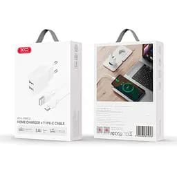 Адаптер мережний XO Type-C Cable Dual USB Charger L109 |2USB, 2.4A| - мініатюра 3