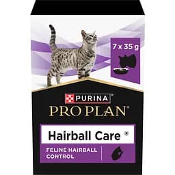 Вологий додатковий корм Purina Pro Plan Hairball Care для дорослих котів що допомагає виводити проковтнуту шерсть 245 г (7 шт x 35 г)