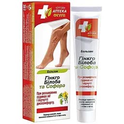 Бальзам Біокон Чергова аптека Еколла Гінкго білоба та софора 50 г