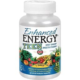Комплекс для підлітків KAL Enhanced Energy для пам'яті та концентрації 60 вегетаріанських таблеток