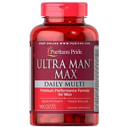 Вітаміни та мінерали для чоловіків Puritans Pride Ultra Man Max 90 капсул