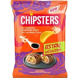 Чипсы Chipster's Курица-ролл и соевый соус картофельные 90 г