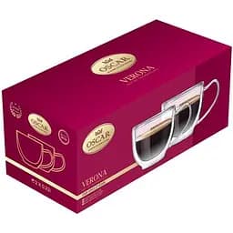 Чашка термостійка Oscar Verona, з подвійними стінками, 220 мл, 2 шт. (OSR-0002/2*220s) - мініатюра 3