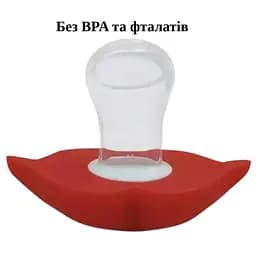Набір силіконового дитячого посуду Cheeks для прикорму на присосках із харчового силікону ніжно-рожевий + Силіконова соска пустушка ортодонтична губки для новонароджених червона - мініатюра 12