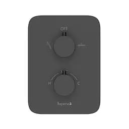 Термостат прихованого монтажу на 2 споживачі Imprese Bilovec black matt f04600910AA, Чорний матовий - мініатюра 3