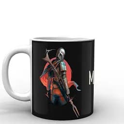 Кухоль GeekLand Зоряні війни Мандаларець малюнок Star Wars The Mandalorian TM.04.10 330 мл білий