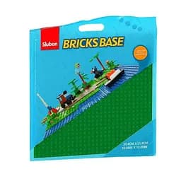 Конструктор Sluban M38-B0833 — Ігрове поле 25.5x25.5 см для настільних та розвивальних ігор, зелений