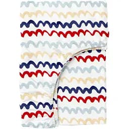 Простирадло Cosas на резинці 120х200 wavy lines cs1, червоний (WavyLinesRedBlue_120x200x20)