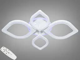 Стельова LED-люстра з диммером та підсвічуванням, 105W