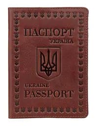 Надійна шкіряна обкладинка на паспорт SHVIGEL 16133