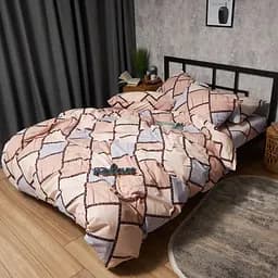 Комплект постільної білизни Moon&Star Бязь Gold Люкс Cozy Puzzle Сімейні 143х210х2 наволочки 2х40х60 - мініатюра 4