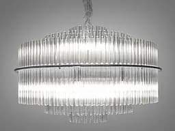 Елегантна, виняткової якості підвісна люстра зі скляними елементами н.