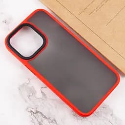 TPU+PC чохол Metal Buttons для Apple iPhone 14 Pro 6.1" Червоний - мініатюра 4