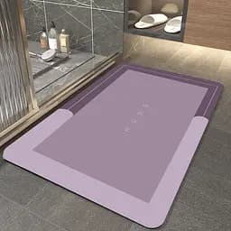 Діатомітовий килимок Aquarius Home для ванної Суперпоглинаючий 50х80 см Кофе