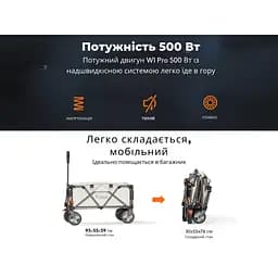 Акумуляторний візок Litheli з двигуном від павербанку (УМБ Litheli Power Bank 20000 mAh 45 W в комплекті) - мініатюра 4