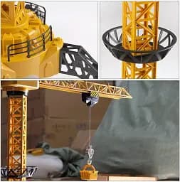 Іграшка кран на радіокеруванні Tower Crane 8063E Будівельний баштовий кран із дистанційним керуванням - мініатюра 7