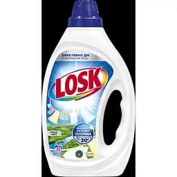 Гель для прання Losk Гірське Озеро для білих та світлих речей 0.99 л, 22 цикли прання