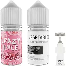 Набор компонентов для самозамеса солевой жидкости Crazy Juice Rasberry 30 мл 0-50 мг Малина (11994)