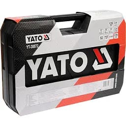 Набір головок торцевих Yato квадрат 1/2", 3/8", 1/4" з інструментами та насадками 128 шт. (YT-38872) - мініатюра 4