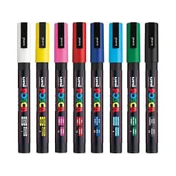 Набір маркерів Uni Posca Soft Color 1.8-2.5 мм 8 шт. (PC-5M SOFT COLOR 8C) - мініатюра 2