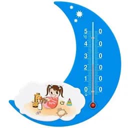 Термометр Стеклоприбор Сувенир П-17 Луна Девочка голубой (300197)