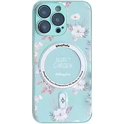 Чохол Epik TPU+PC Secret Garden with MagSafe для Apple iPhone 15 Pro 6.1 Mint
