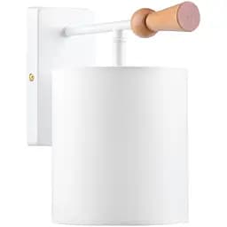 Бра Brille BKL-641W/1 E14 настінне накладне дерев'яне з абажуром