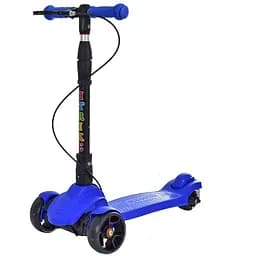 Самокат детский iTrike складной 28х13х66-78 см Синий 000222767