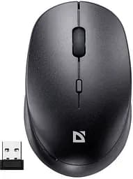 Комп'ютерна мишка Defender Auris MB-027 бездротова 3 кн. до 1600 dpi безшумна чорна (52027) - мініатюра 4